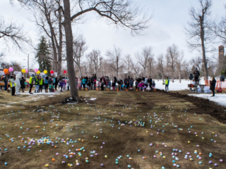 Start of the Easter egg hunt