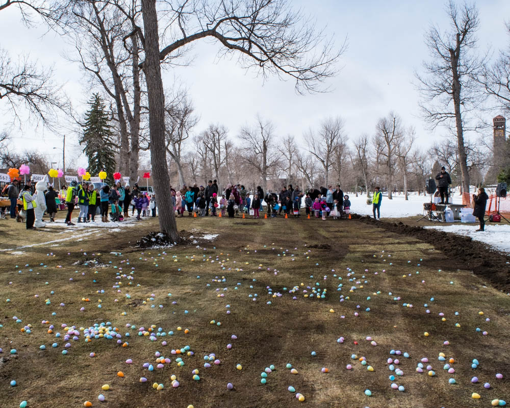 Start of the Easter egg hunt